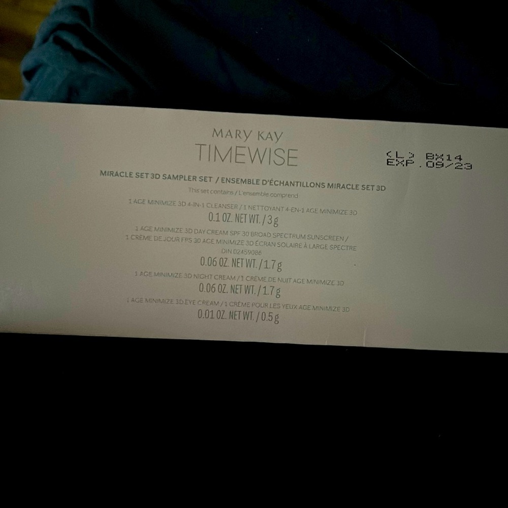 Mary Kay Timewise Samples